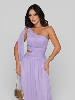 Vestido Longo de Festa com Faixa Vanucci - Aurea Dress