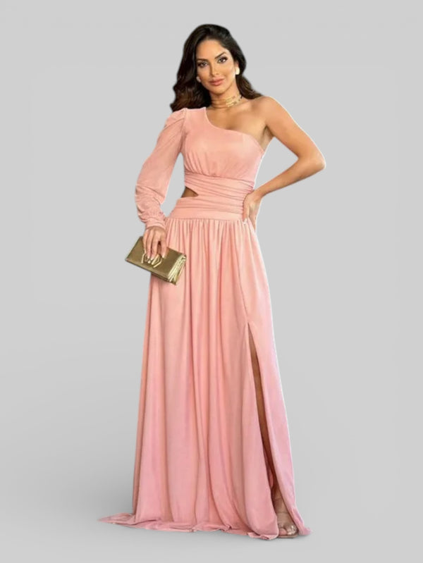 Vestido Longo de Festa com Faixa Vanucci - Aurea Dress