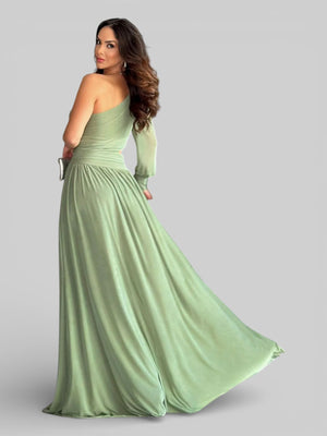 Vestido Longo de Festa com Faixa Vanucci - Aurea Dress