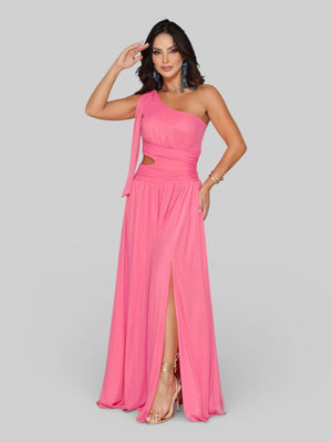 Vestido Longo de Festa com Faixa Vanucci - Aurea Dress