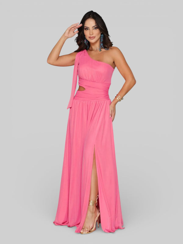 Vestido Longo de Festa com Faixa Vanucci - Aurea Dress