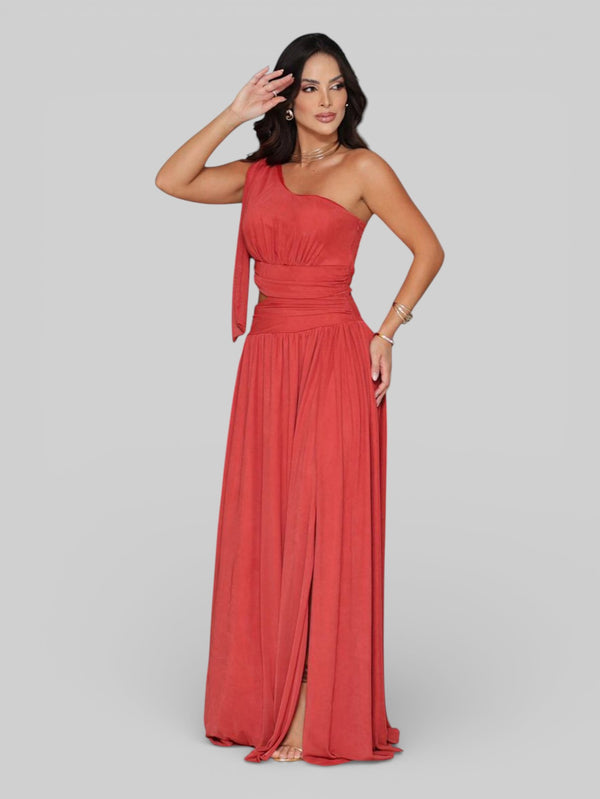 Vestido Longo de Festa com Faixa Vanucci - Aurea Dress