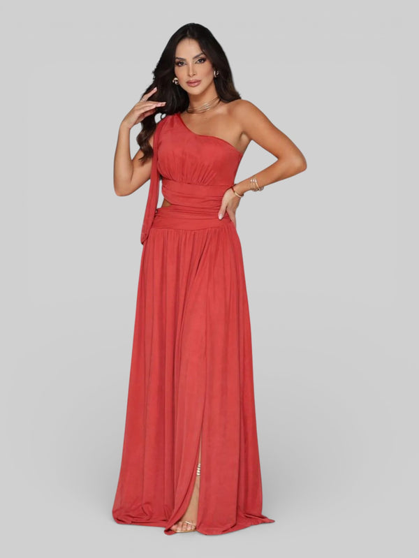 Vestido Longo de Festa com Faixa Vanucci - Aurea Dress