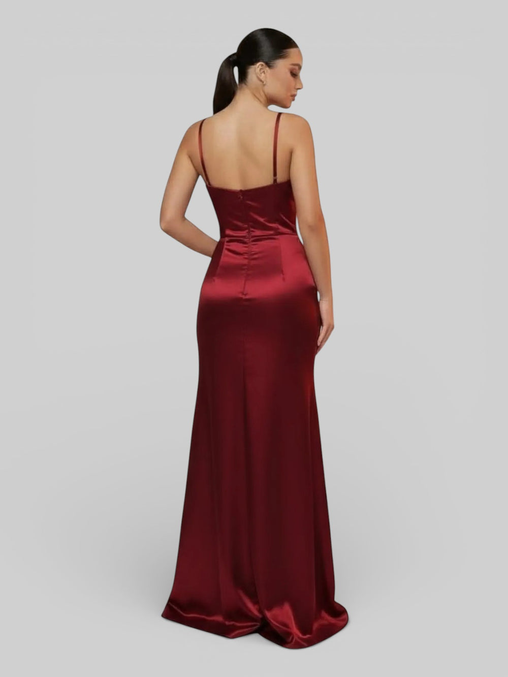 Vestido de Festa Acetinado Paetê Dress - Aurea Dress