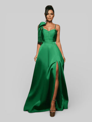 Vestido de Festa Longo com Laço Manchester - Aurea Dress