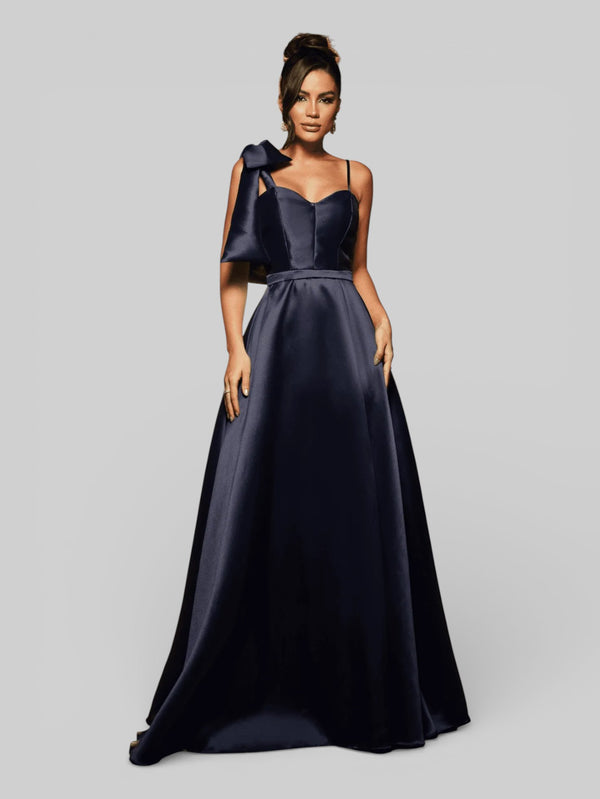 Vestido de Festa Longo com Laço Manchester - Aurea Dress