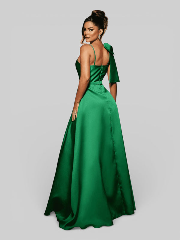 Vestido de Festa Longo com Laço Manchester - Aurea Dress