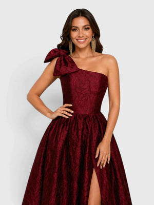 Vestido de Festa Longo Nula Manga Bordado Madrinha Dress
