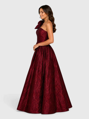 Vestido de Festa Longo Nula Manga Bordado Madrinha Dress