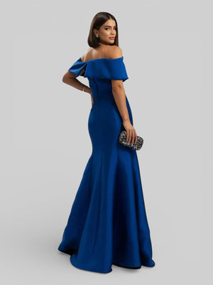 Vestido de Festa Longo Zibeline Ombro a Ombro Lana - Aurea Dress