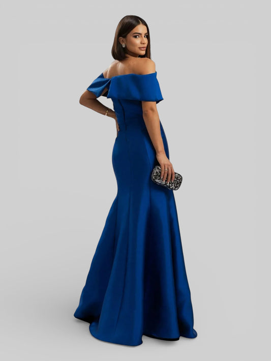 Vestido de Festa Longo Zibeline Ombro a Ombro Lana - Aurea Dress