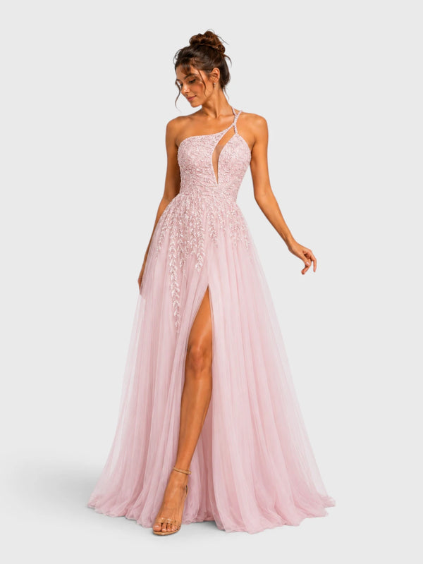 Vestido de Festa Super Luxo com Apliques Dubai