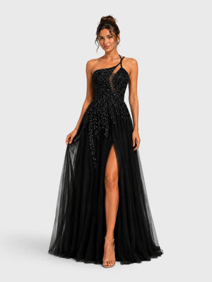 Vestido de Festa Super Luxo com Apliques Dubai