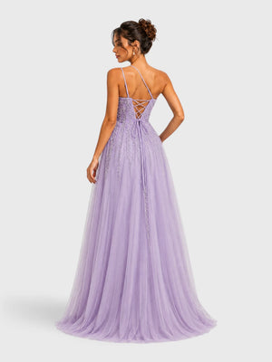 Vestido de Festa Super Luxo com Apliques Dubai