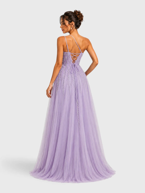 Vestido de Festa Super Luxo com Apliques Dubai