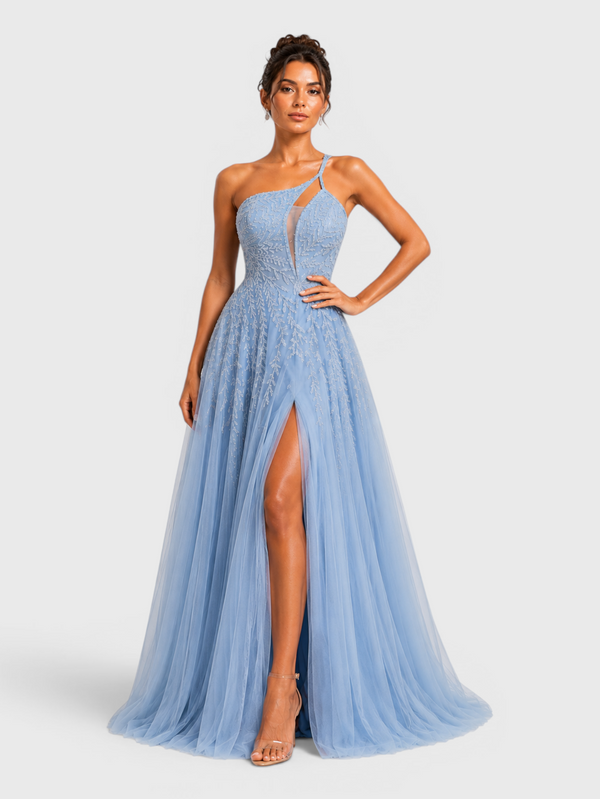 Vestido de Festa Super Luxo com Apliques Dubai