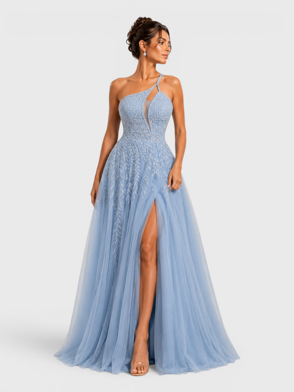 Vestido de Festa Super Luxo com Apliques Dubai