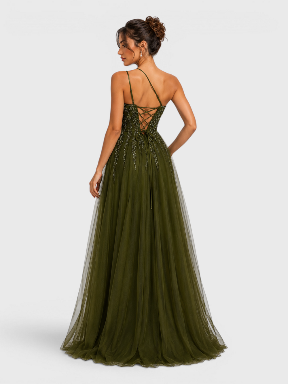 Vestido de Festa Super Luxo com Apliques Dubai