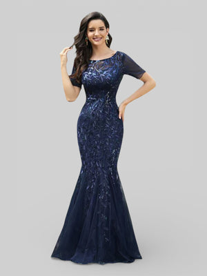 Vestido de Festa Longo Plus Size Lantejoulas Merilim - Aurea Dress