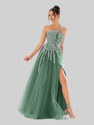 Vestido de Festa Super Luxo com Apliques Dubai