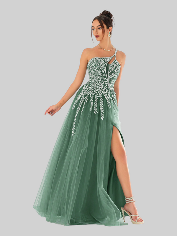 Vestido de Festa Super Luxo com Apliques Dubai