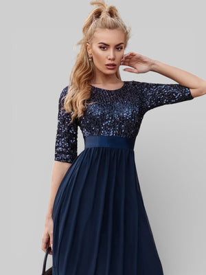 Vestido de Festa Plus Size Manga Longa Dallas - Aurea Dress