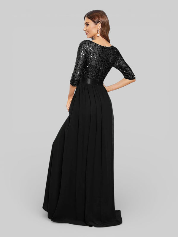 Vestido de Festa Plus Size Manga Longa Dallas - Aurea Dress