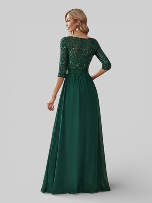 Vestido de Festa Plus Size Manga Longa Dallas - Aurea Dress