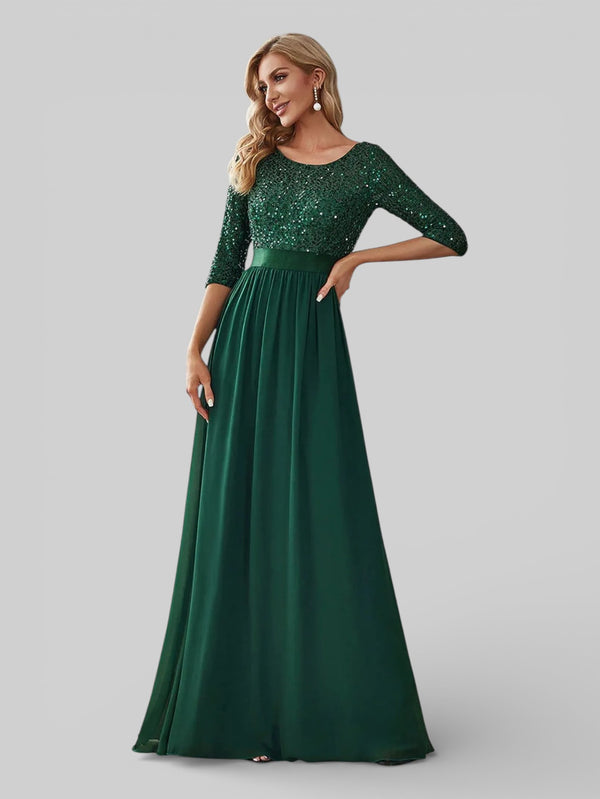 Vestido de Festa Plus Size Manga Longa Dallas - Aurea Dress